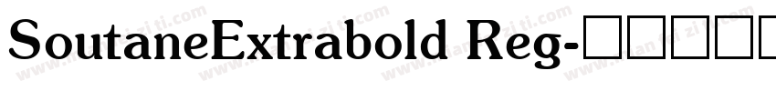 SoutaneExtrabold Reg字体转换